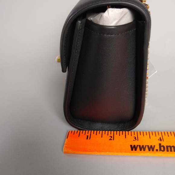 Luana Marella black leather rose gold bag - Picture 13 of 14